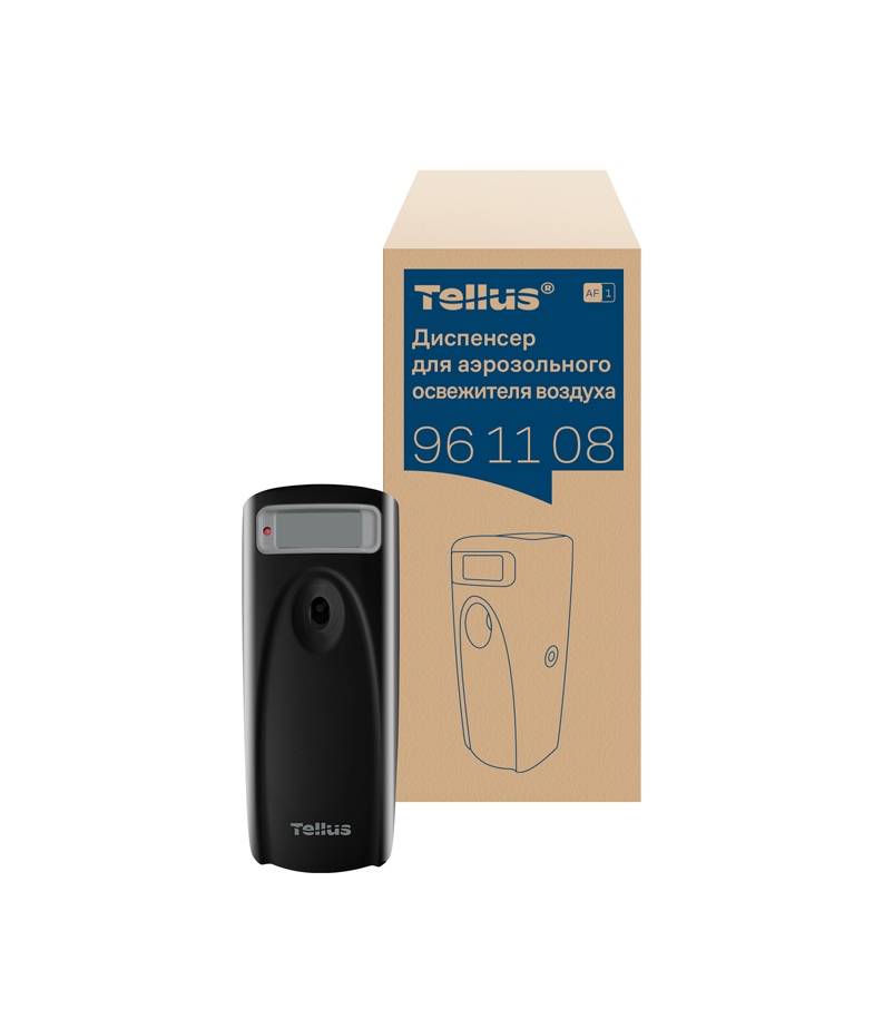 Диспенсер Tellus для аэрозольного освежителя воздуха, черный, 961108 