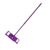 Швабра флеттер “ЭКОНОМ” KD-16F02 с насадкой из микрофибры-“лапша” и с телескопической ручкой, длина до 130 см, фиолетовый 
