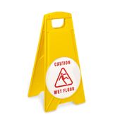 Знак (диск) к знаку предупреждающему "CAUTION-WET FLOOR" 